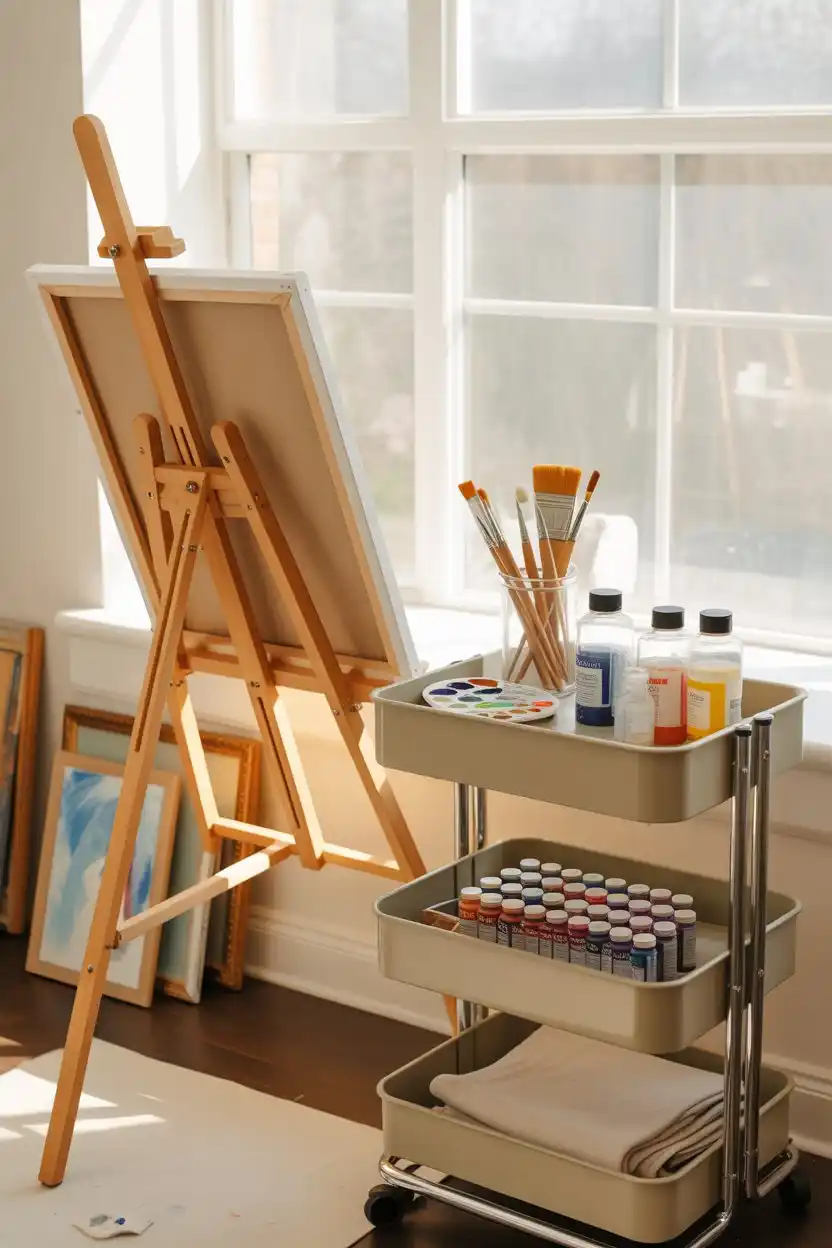 Art Studio Corner with Easel
