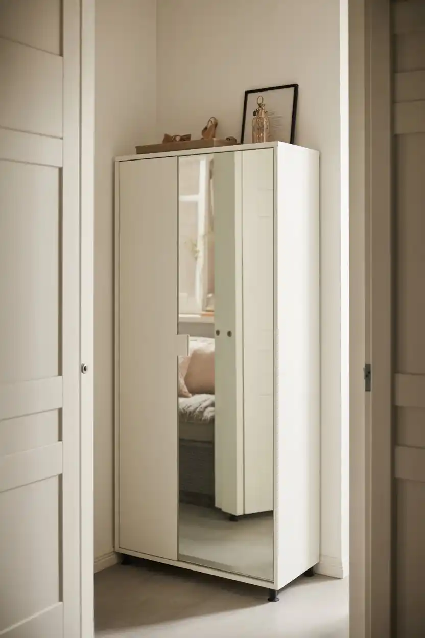 BISSA Shoe Cabinet with Mirror