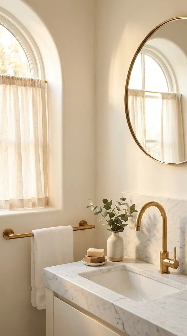 Brass or Matte Black Fixtures