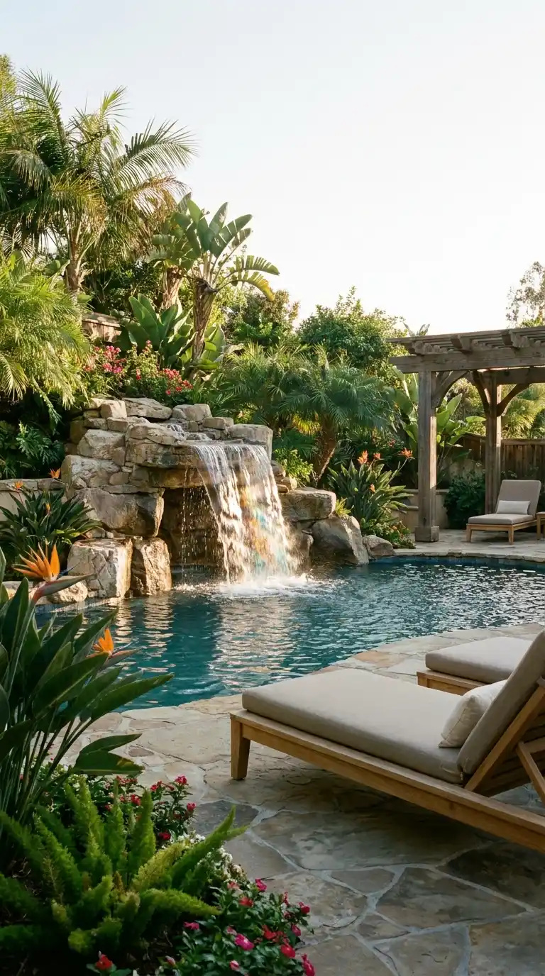 Cascading Waterfall Feature