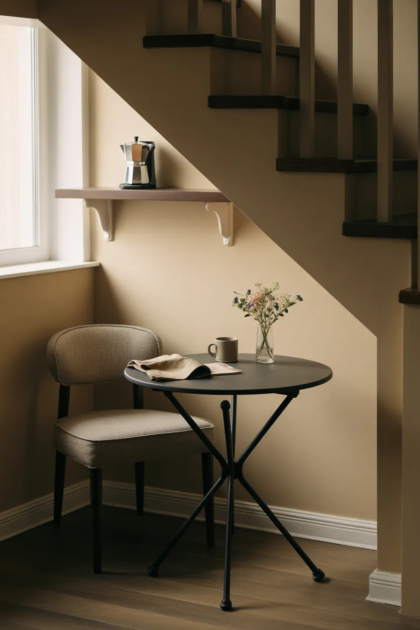 Coffee Bar Ideas Under Stairs