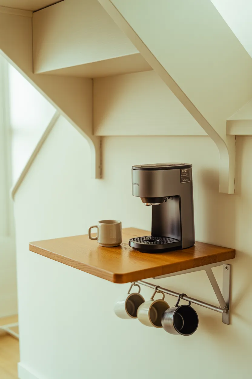 Coffee Bar Ideas Under Stairs
