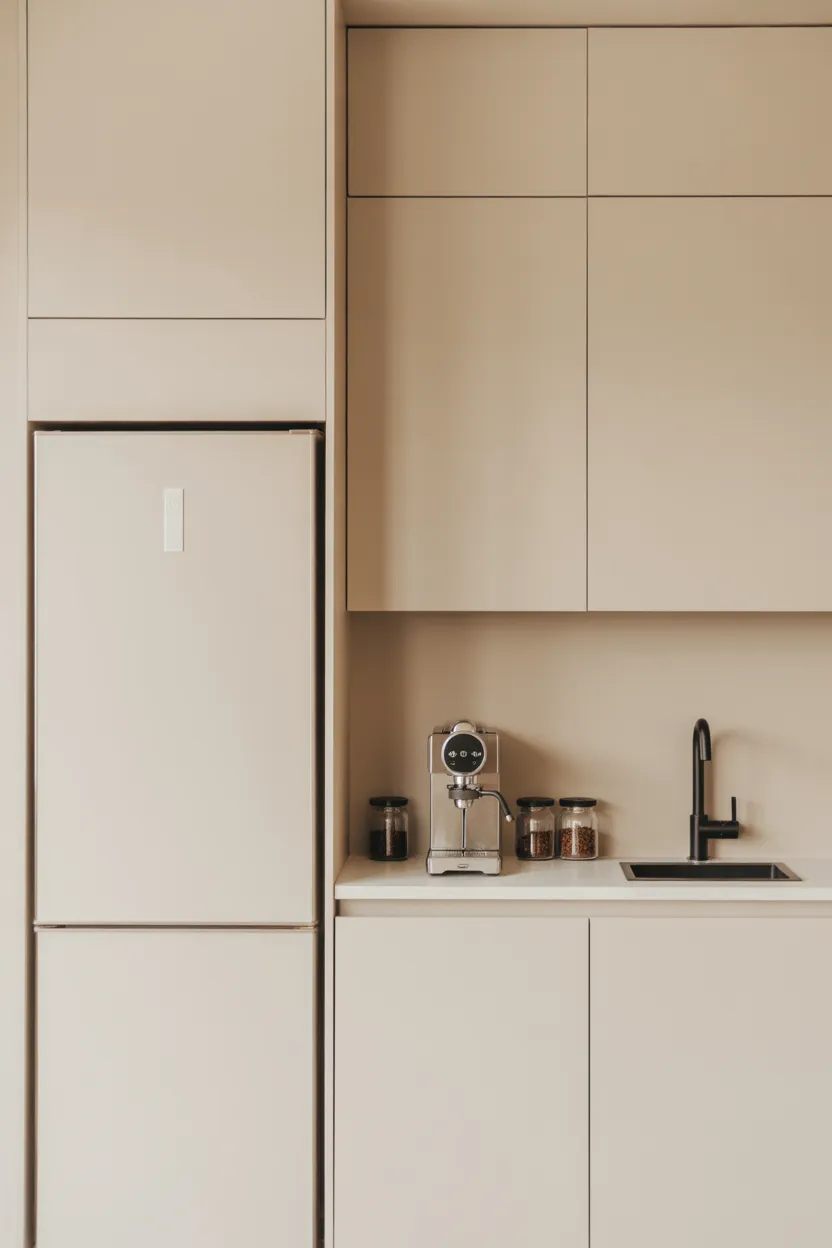Coffee Bar Ideas With Sink and Fridge