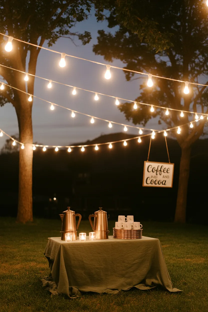 Coffee Bar Ideas for Outdoor Parties