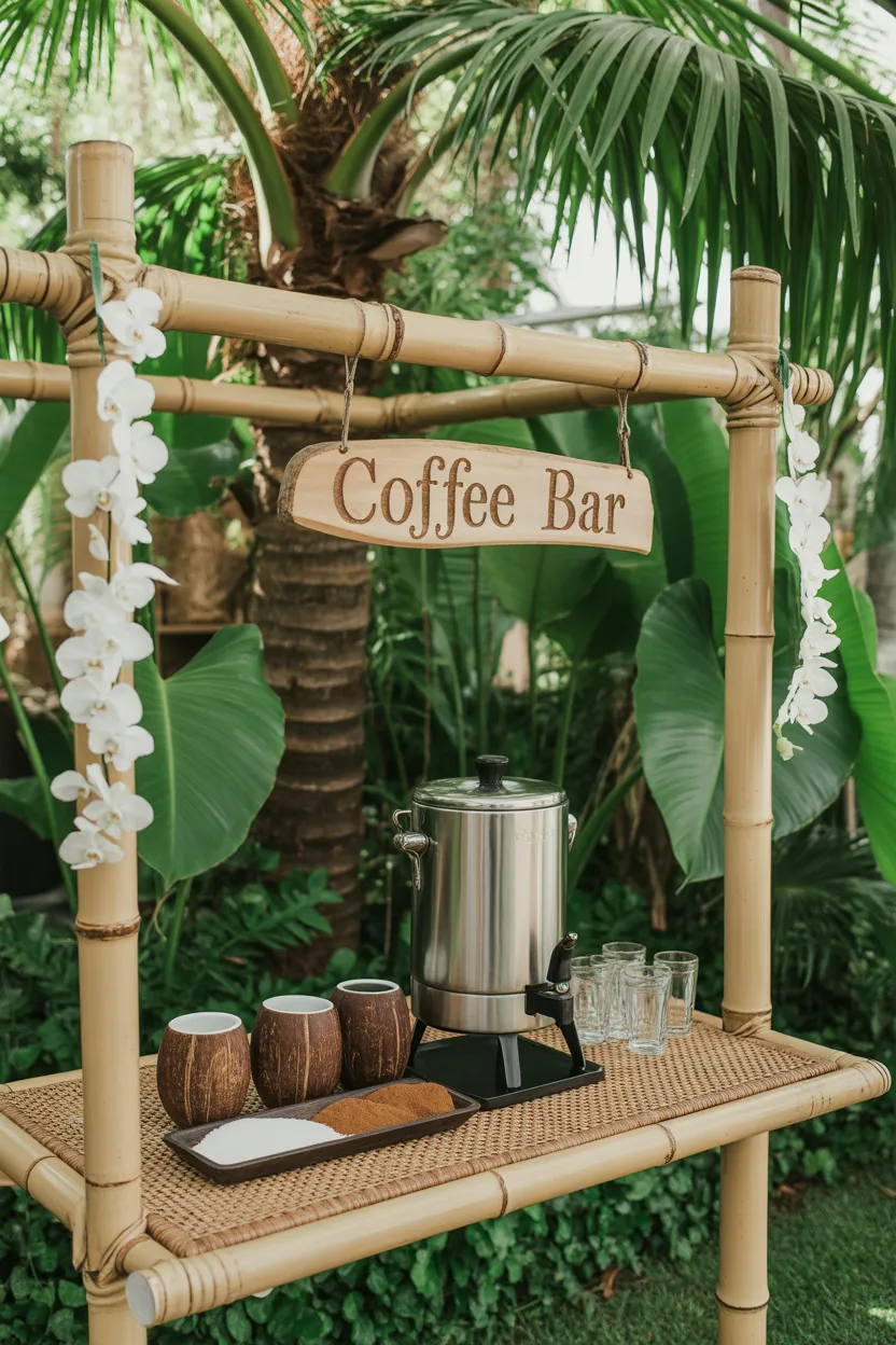 Coffee Bar Ideas for Outdoor Parties