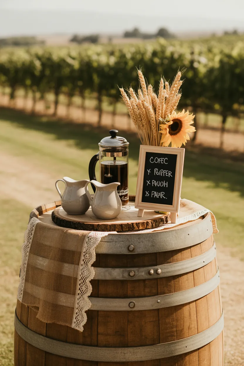 Coffee Bar Ideas for Outdoor Parties