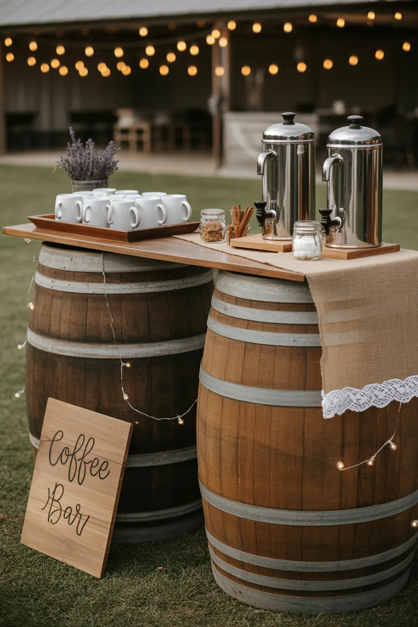 Coffee Bar Ideas for Outdoor Parties