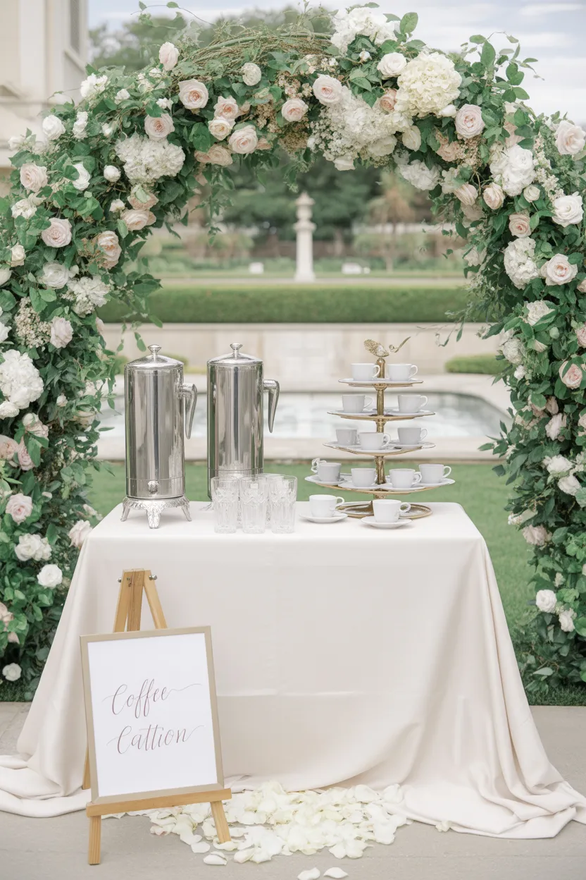 Coffee Bar Ideas for Outdoor Parties