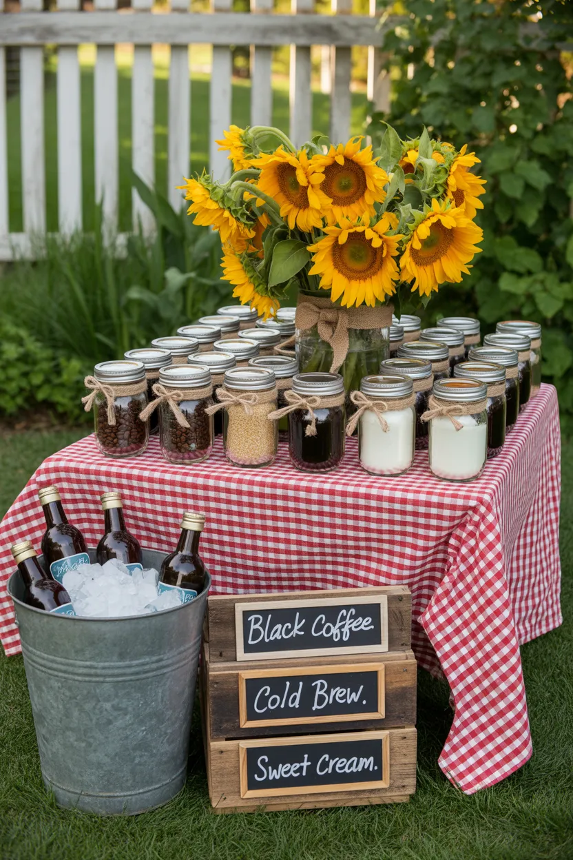 Coffee Bar Ideas for Outdoor Parties