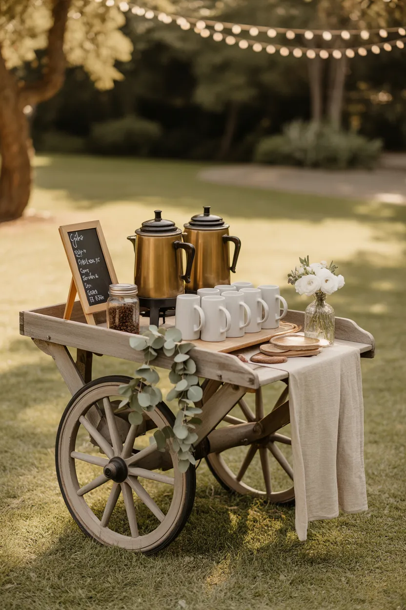Coffee Bar Ideas for Outdoor Parties 