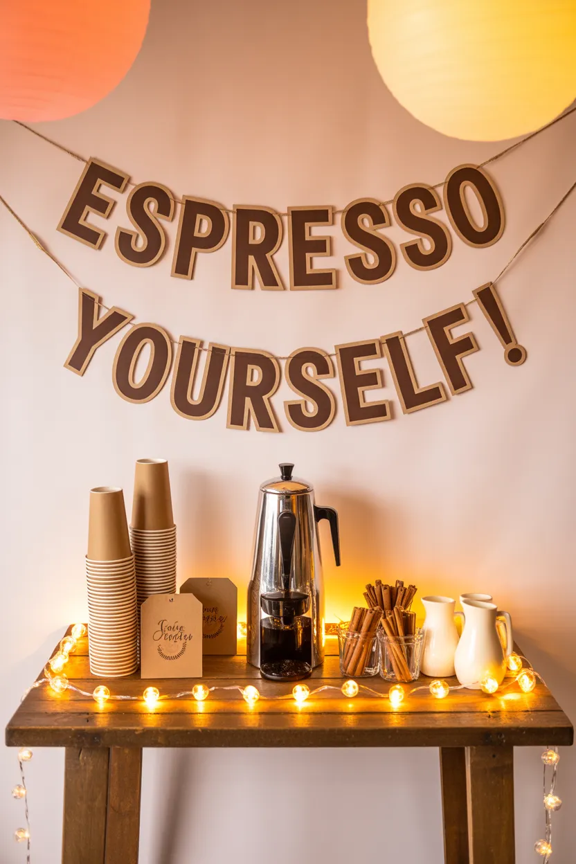 Coffee Bar Ideas for a Grad Party