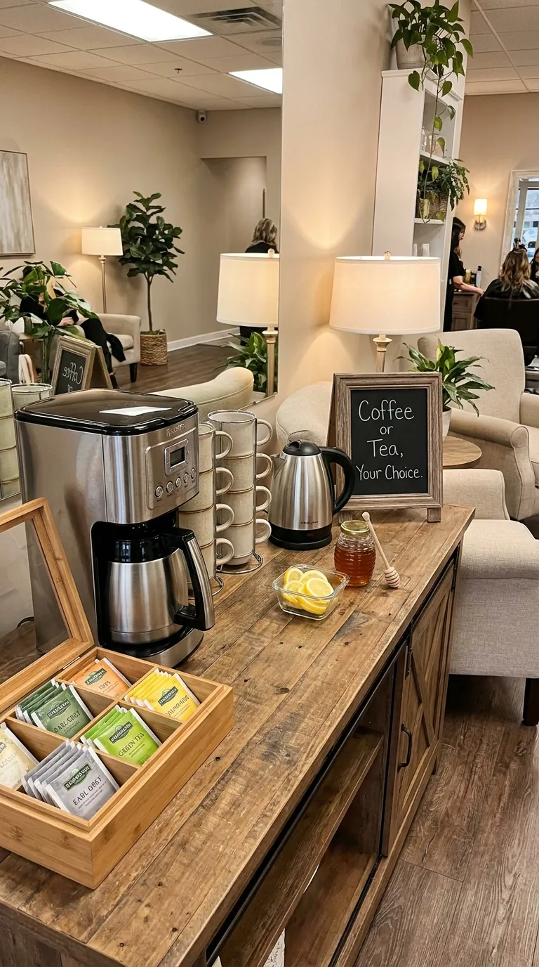 Coffee Bar Ideas for a Salon
