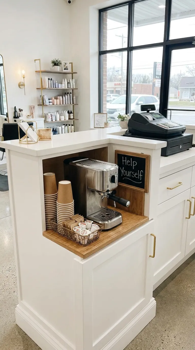 Coffee Bar Ideas for a Salon
