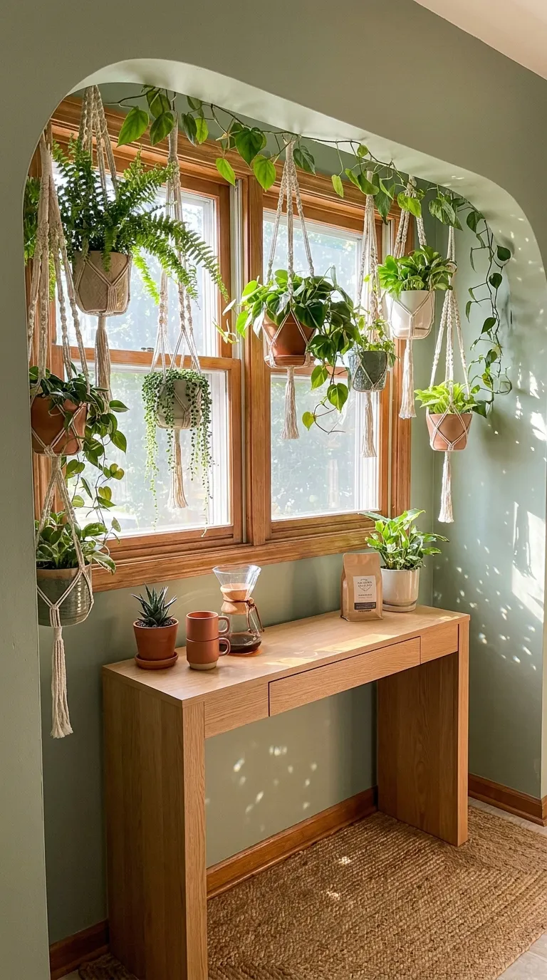 Coffee Bar Ideas in Front of a Window
