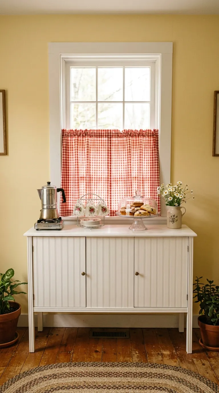 Coffee Bar Ideas in Front of a Window