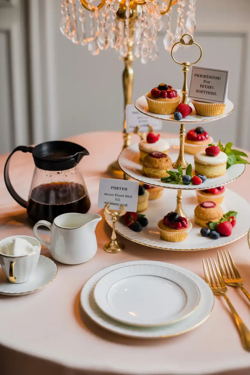 Coffee and Dessert Pairing Table