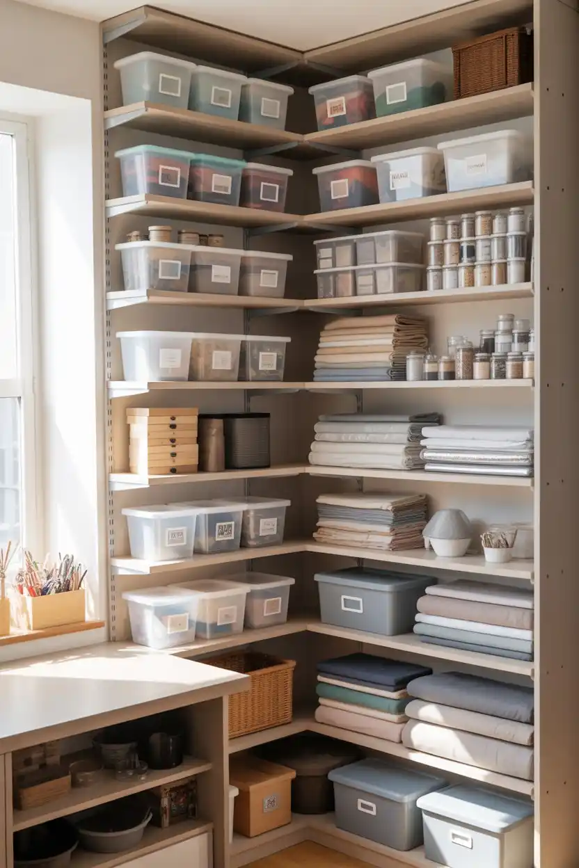 Corner Shelving for Awkward Spaces