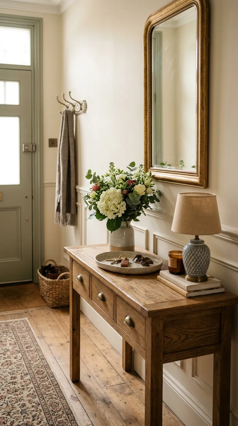 Styled Console Table With Catch-All Tray