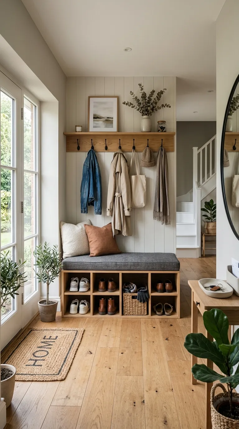 Built-In Bench With Shoe Storage