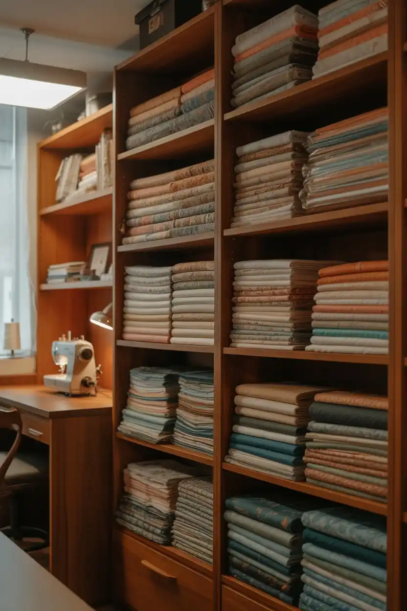 Fabric Storage with Bolt Shelving