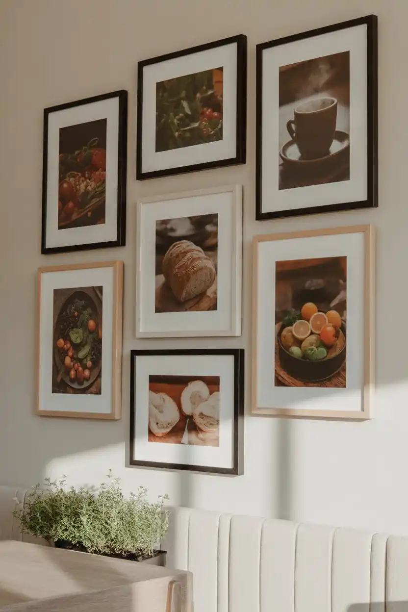 Gallery Wall of Food Photography