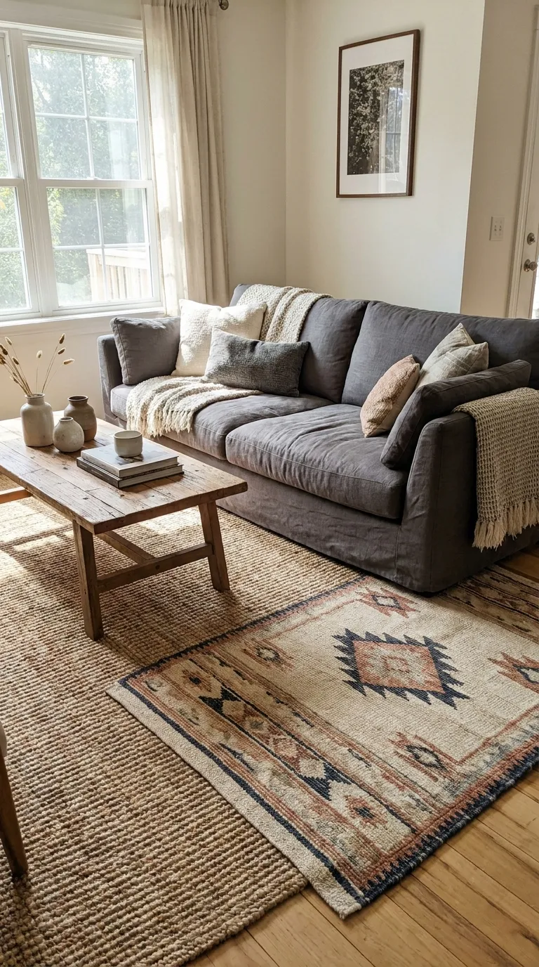 Layered Rugs for Warmth Underfoot