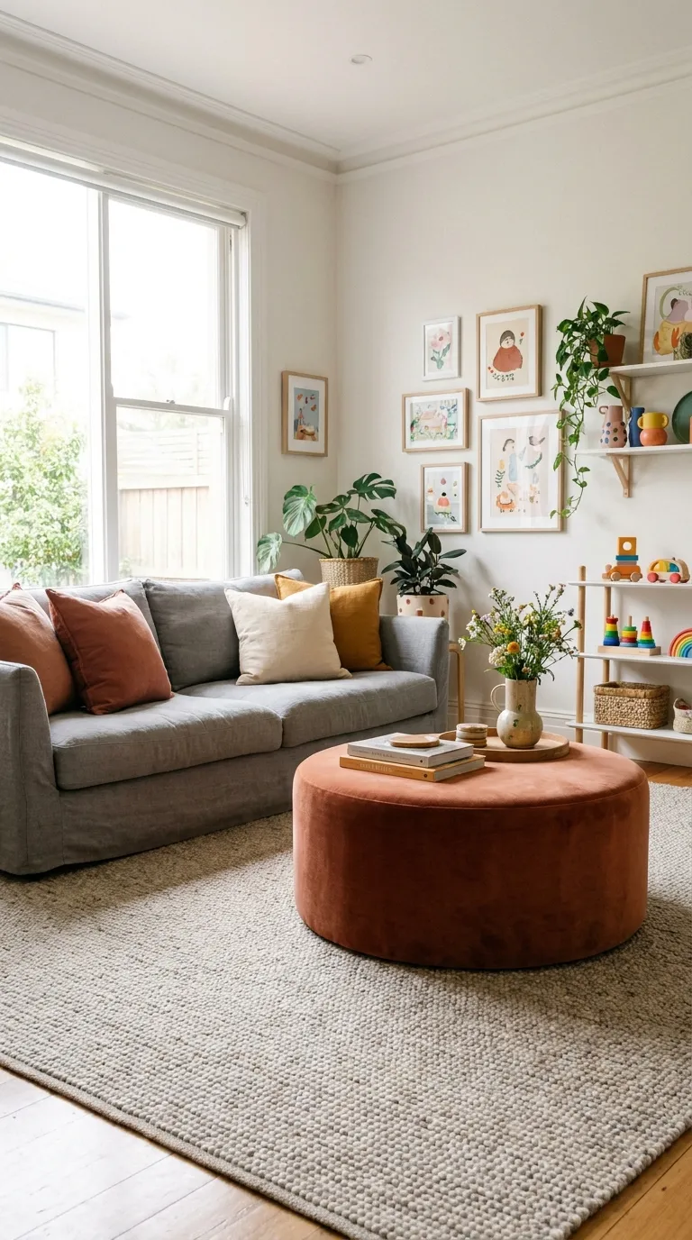 Contrasting Ottoman or Coffee Table Color