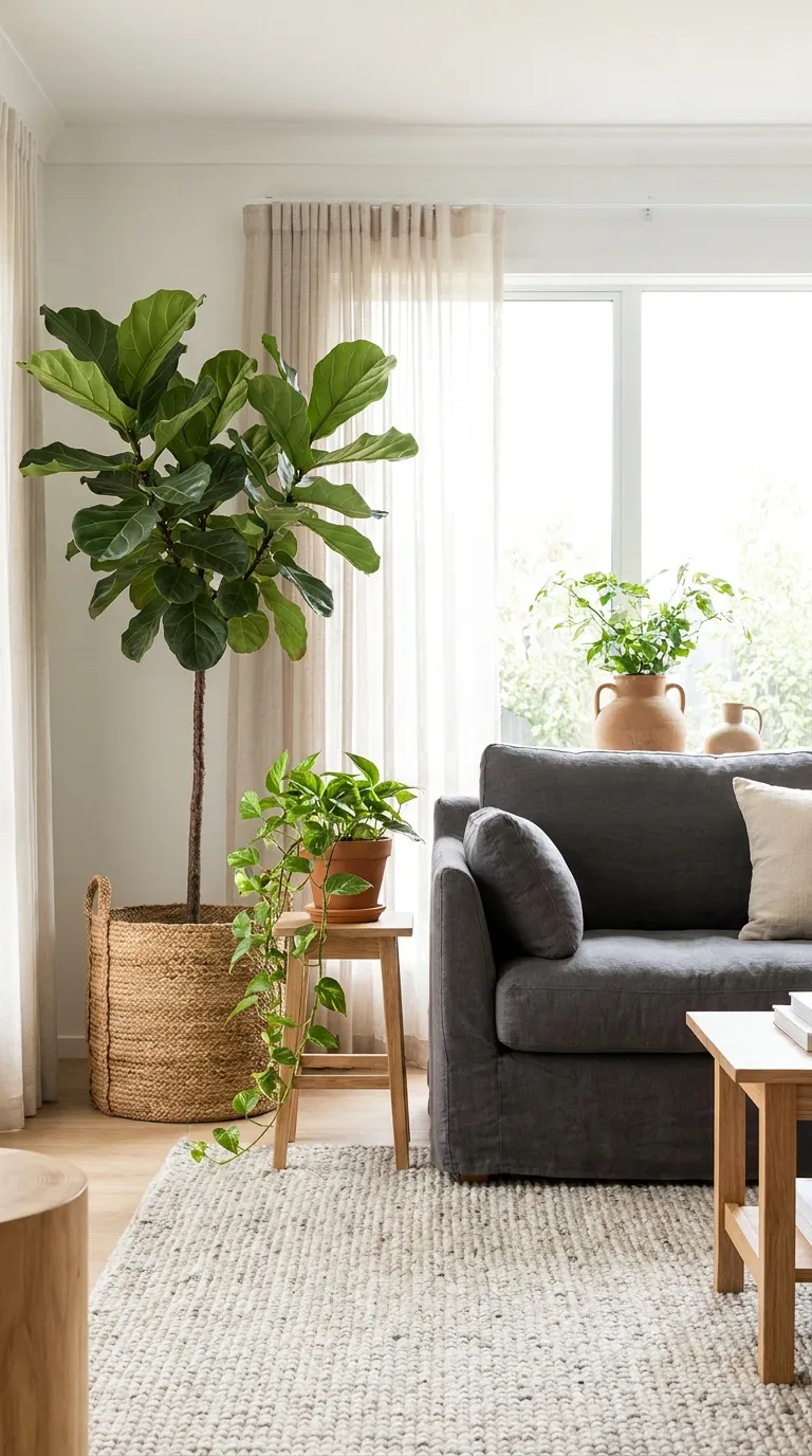 Greenery and Plants to Soften the Grey