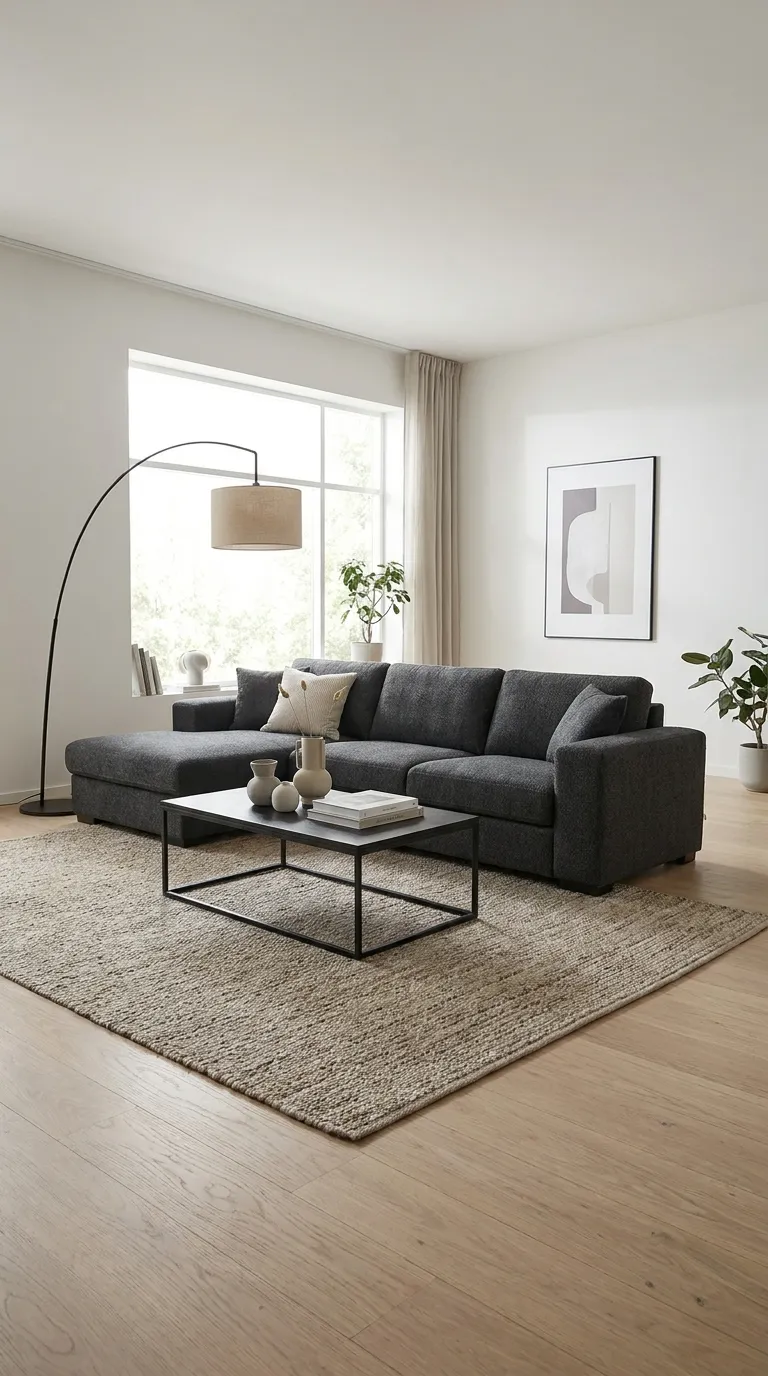 Black Metal Accents for Contrast