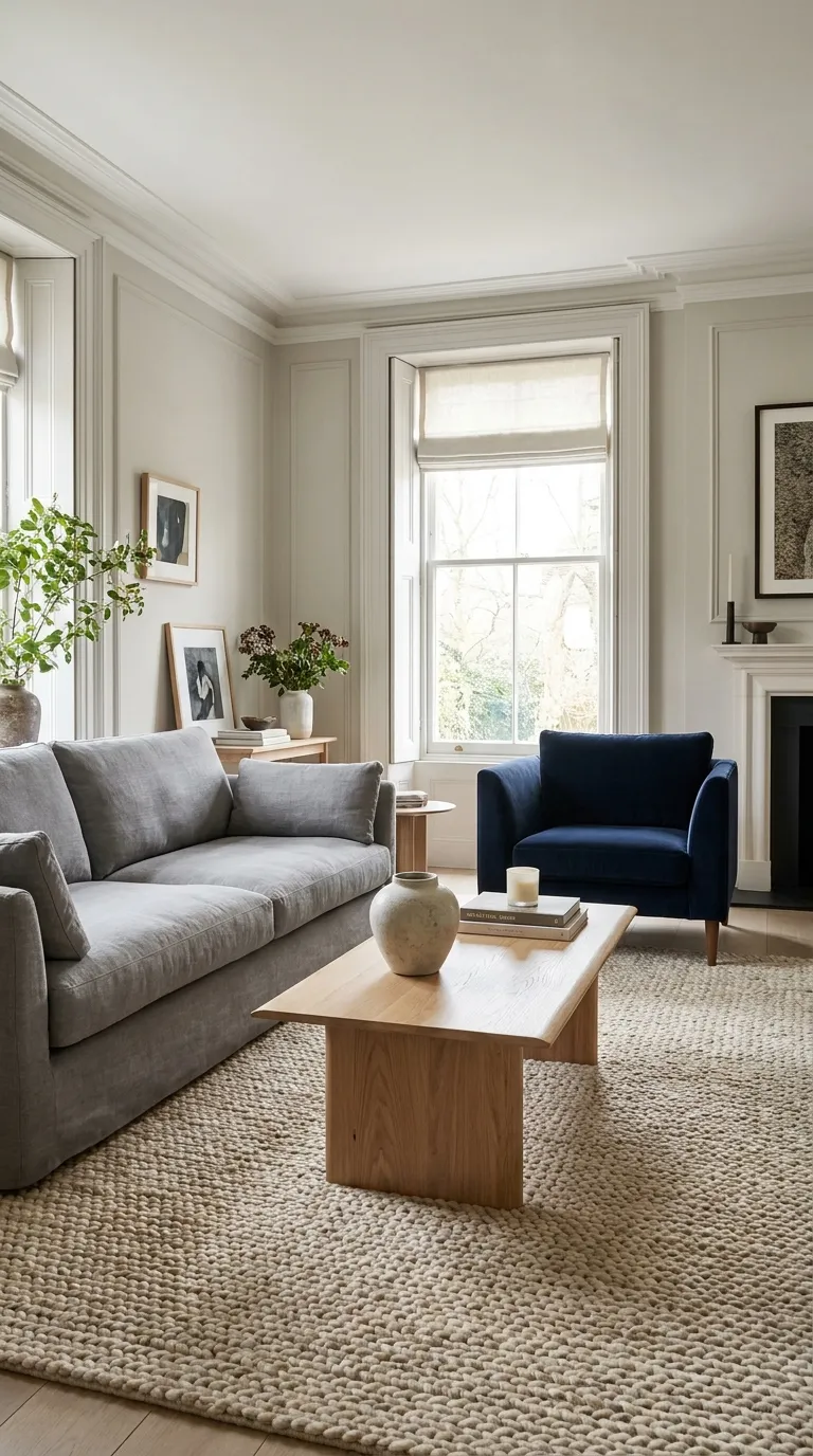 Navy Blue Accent Chair Pairing