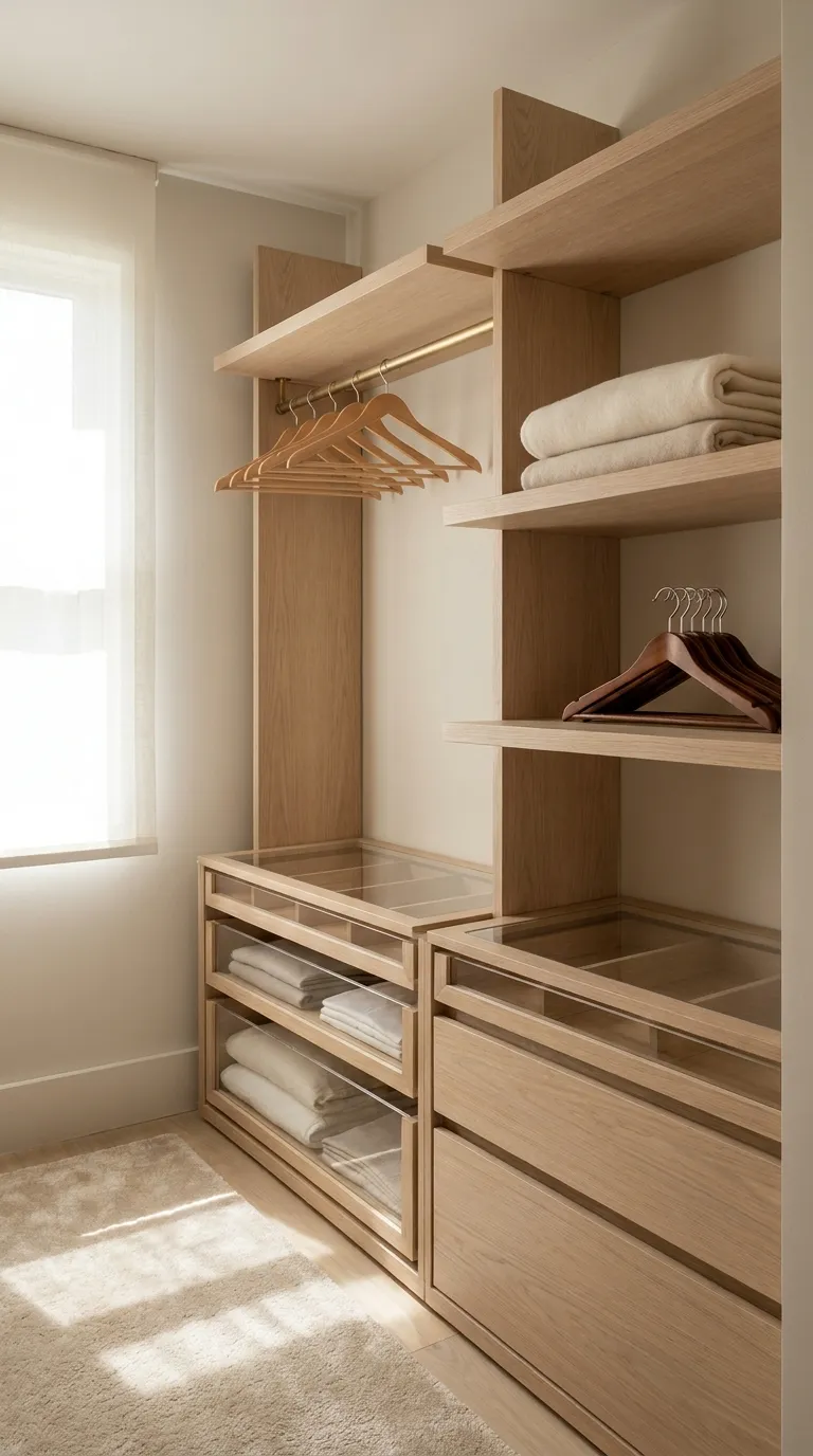 Cleared Closet or Drawer Storage