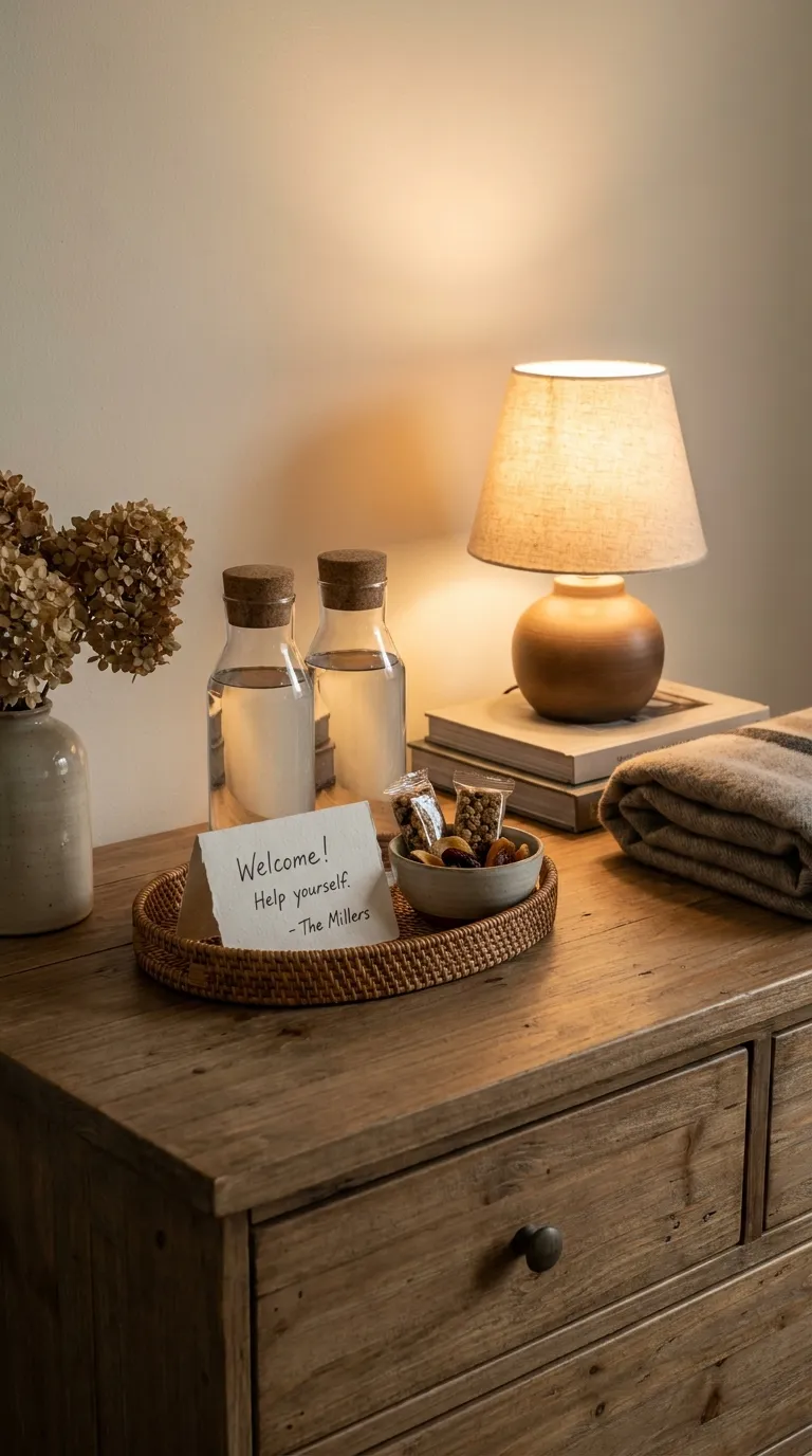 Small Welcome Basket or Amenities Tray