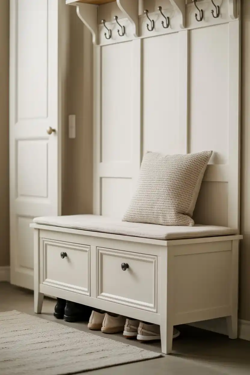 HEMNES Storage Bench with Shoe Cabinet
