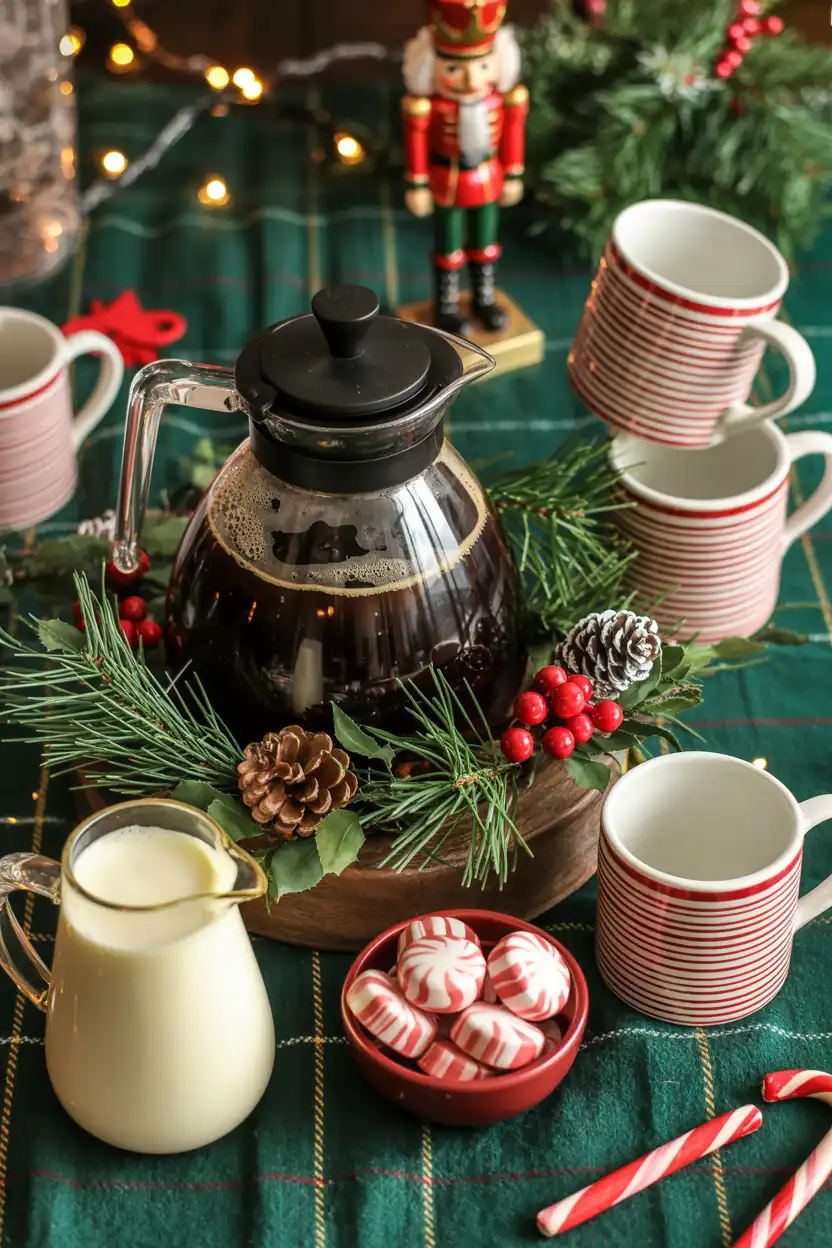 Holiday-Themed Coffee Bar