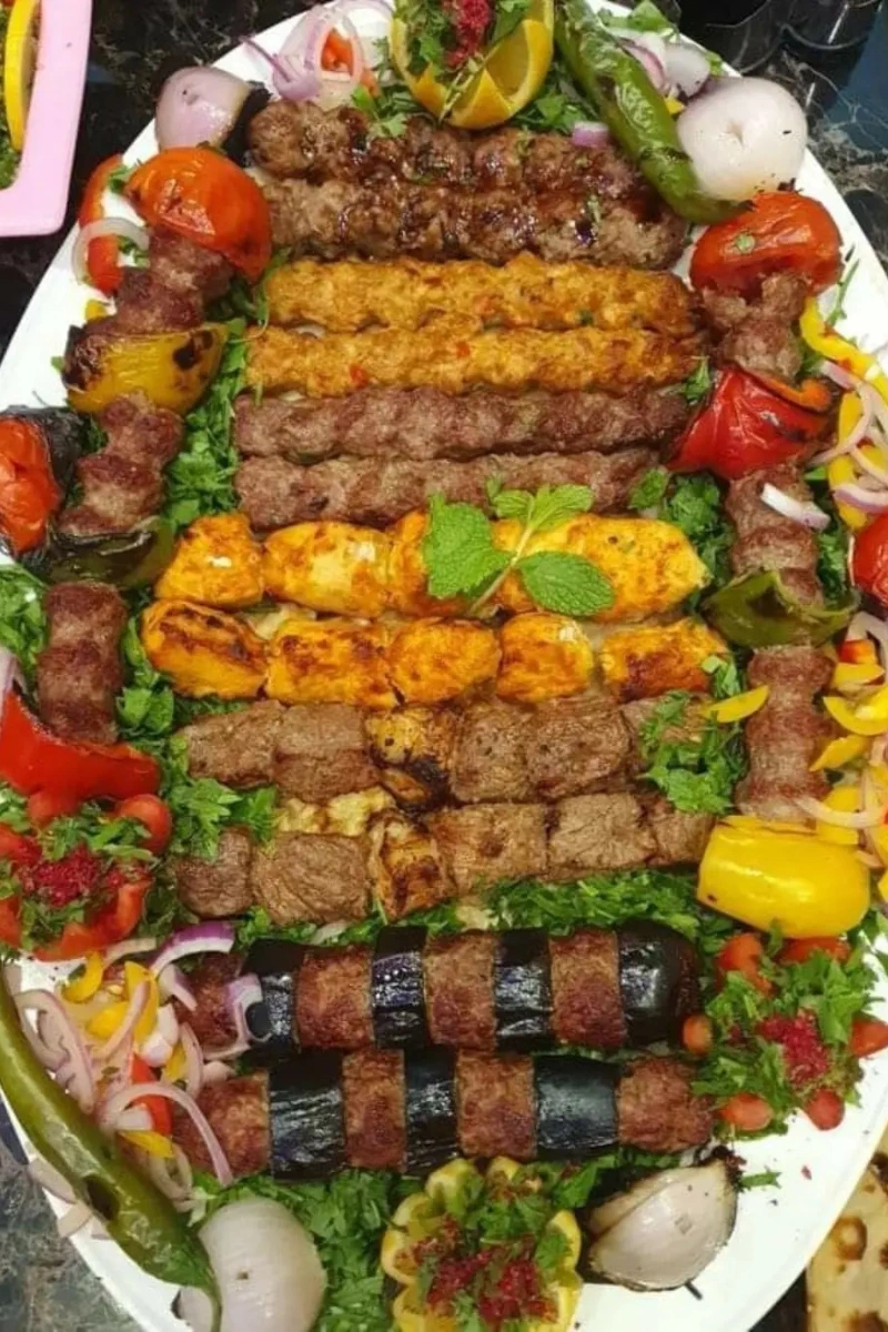 Middle Eastern mixed grill feast