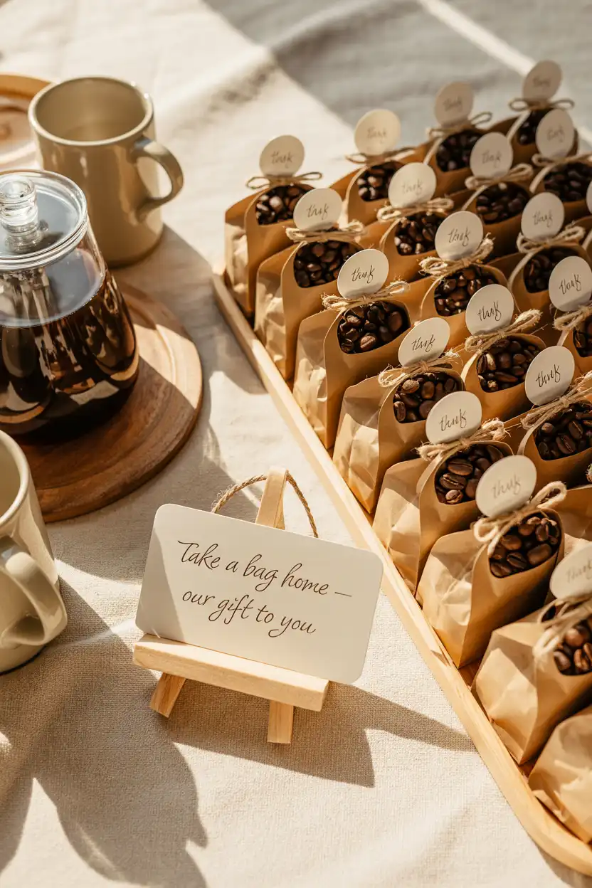 Mini Coffee Bar Favour Station