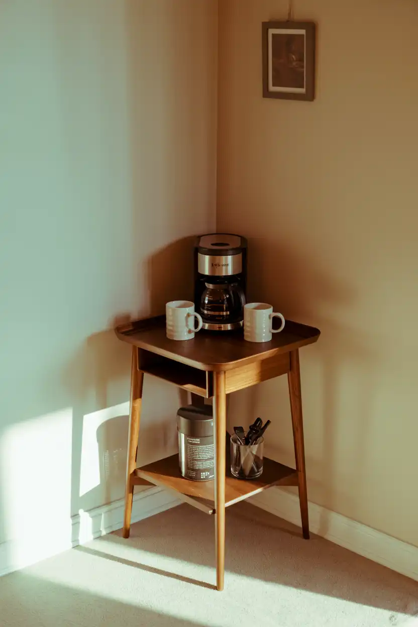 Mini Console Table Coffee Corner