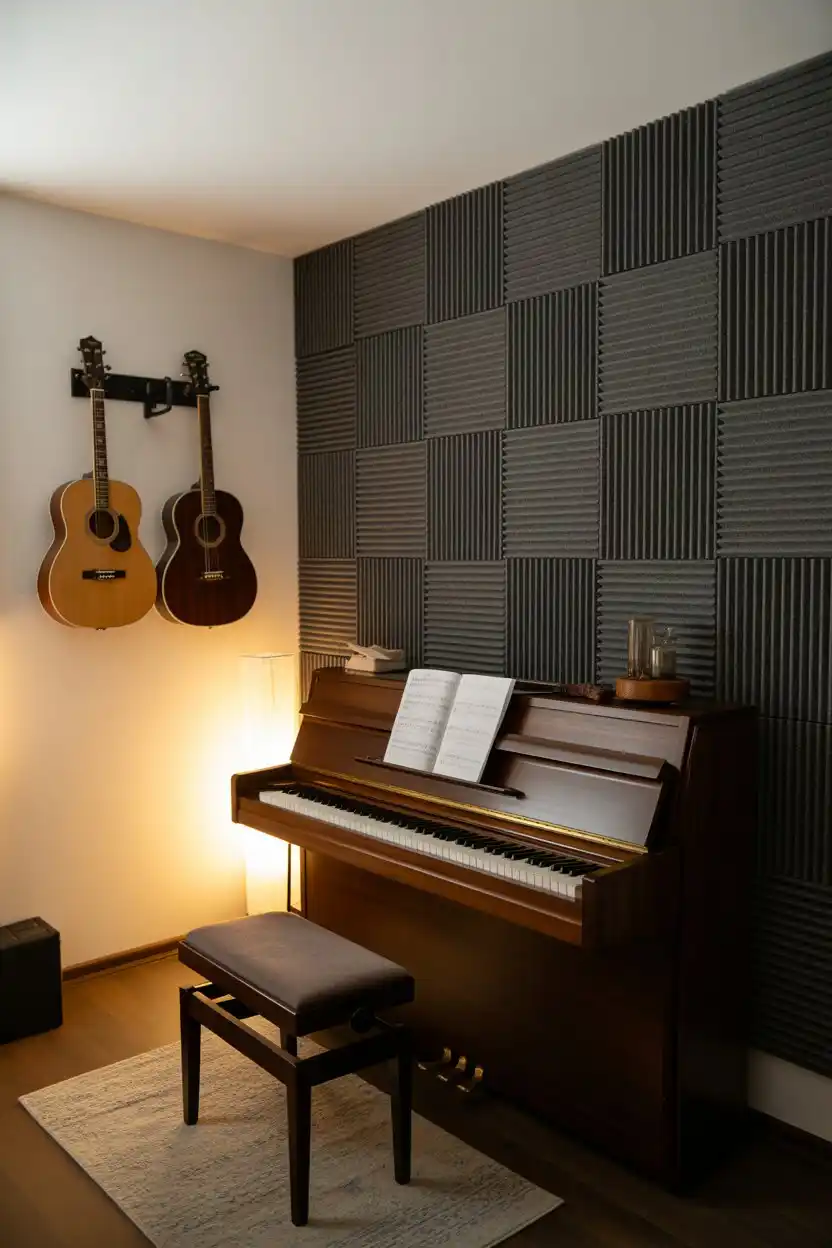 Music Practice Room with Acoustic Panels