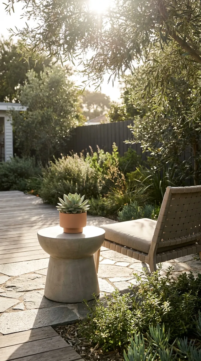 Concrete or Stone Side Tables