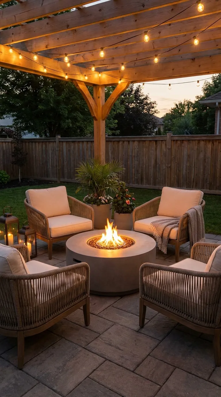 Fire Pit Seating Set