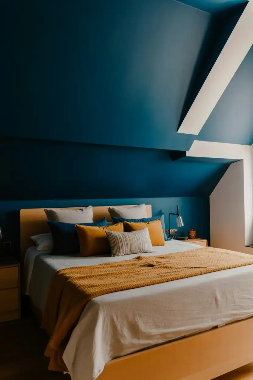 Painted Ceiling in a Bold Color