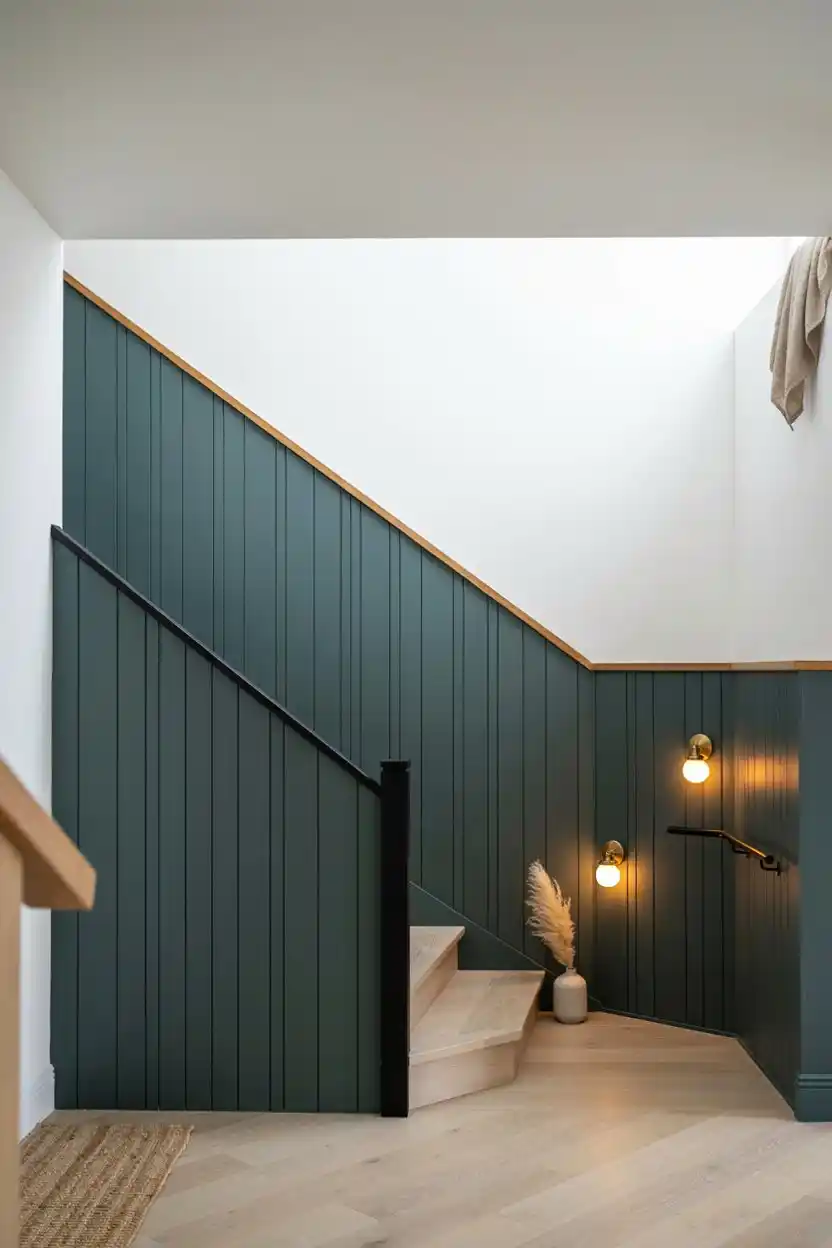 Painted Two-Tone Paneling for Contrast