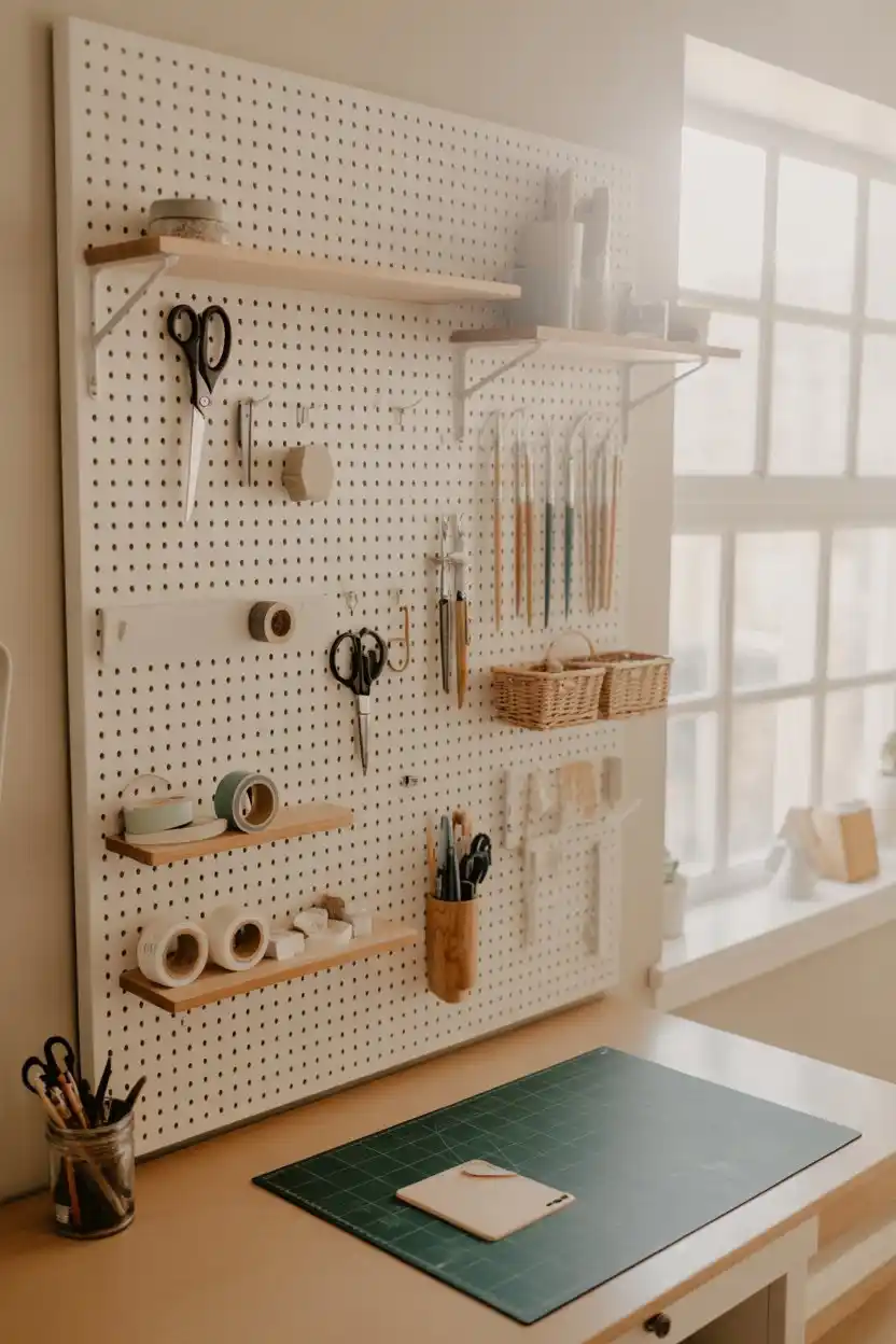 Pegboard Wall Organization System