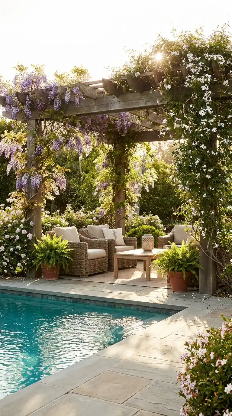 Pergola With Climbing Vines