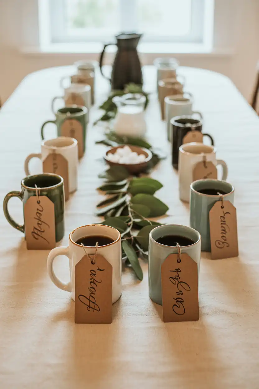 Personalised Mug Place Cards