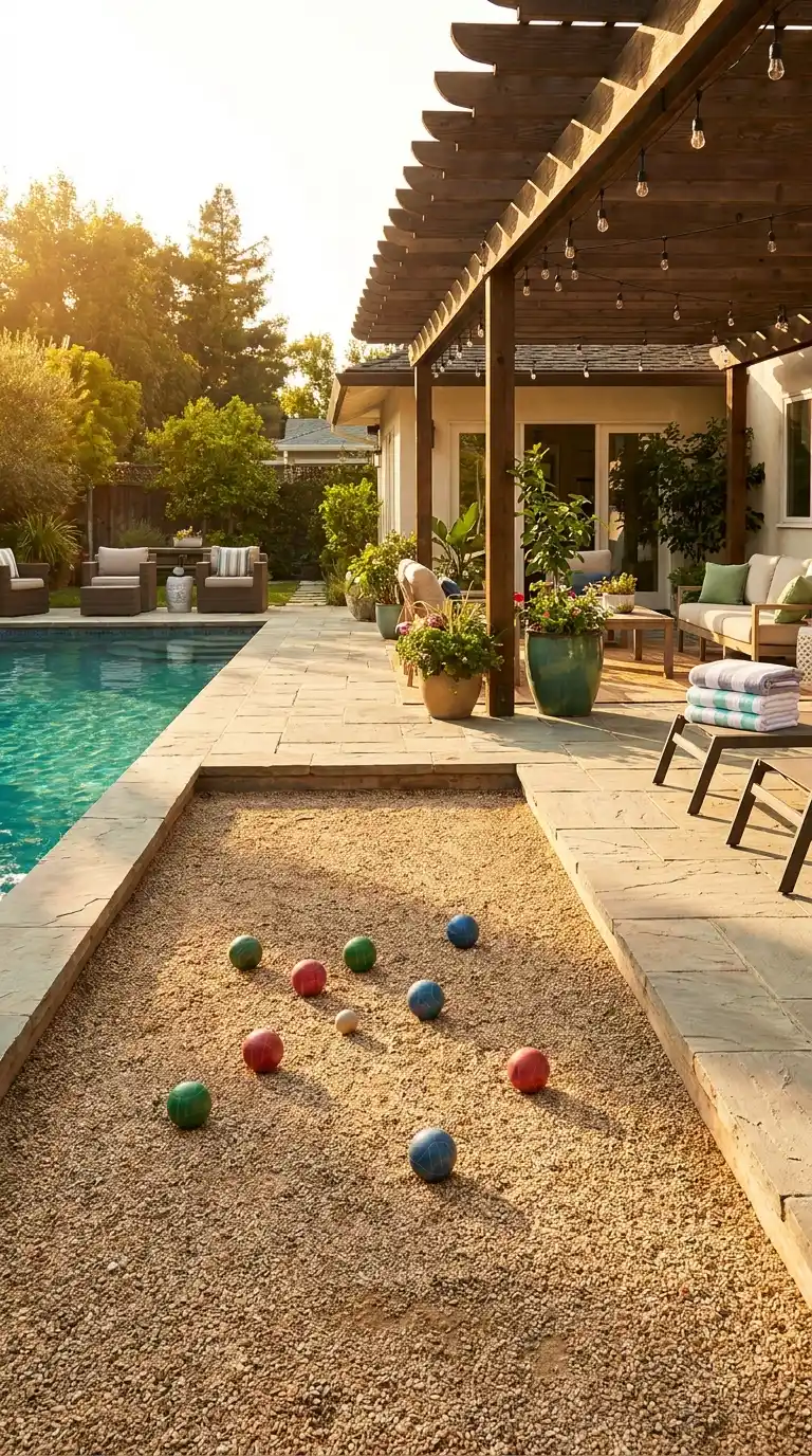 Poolside Game Area