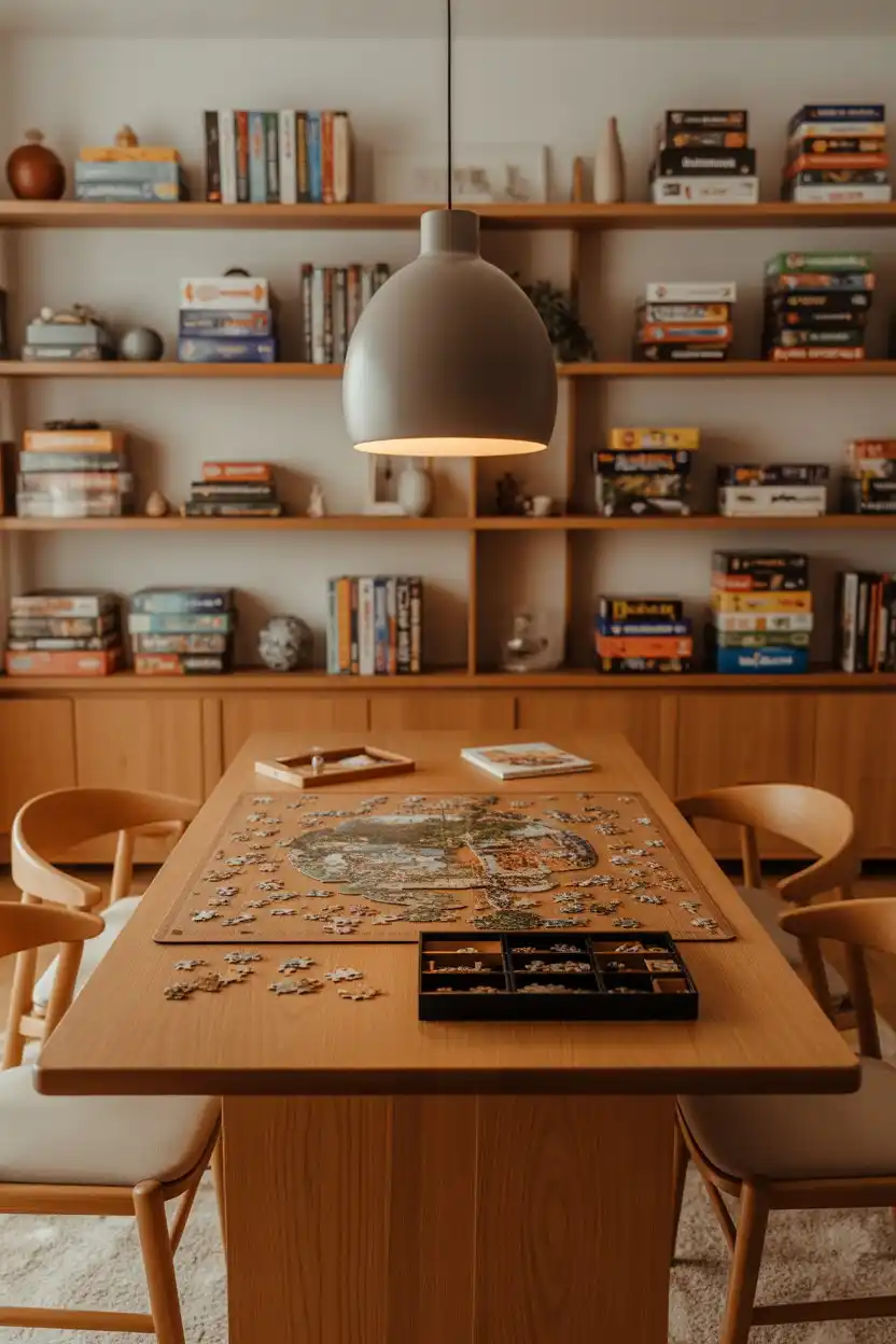 Puzzle and Board Game Table