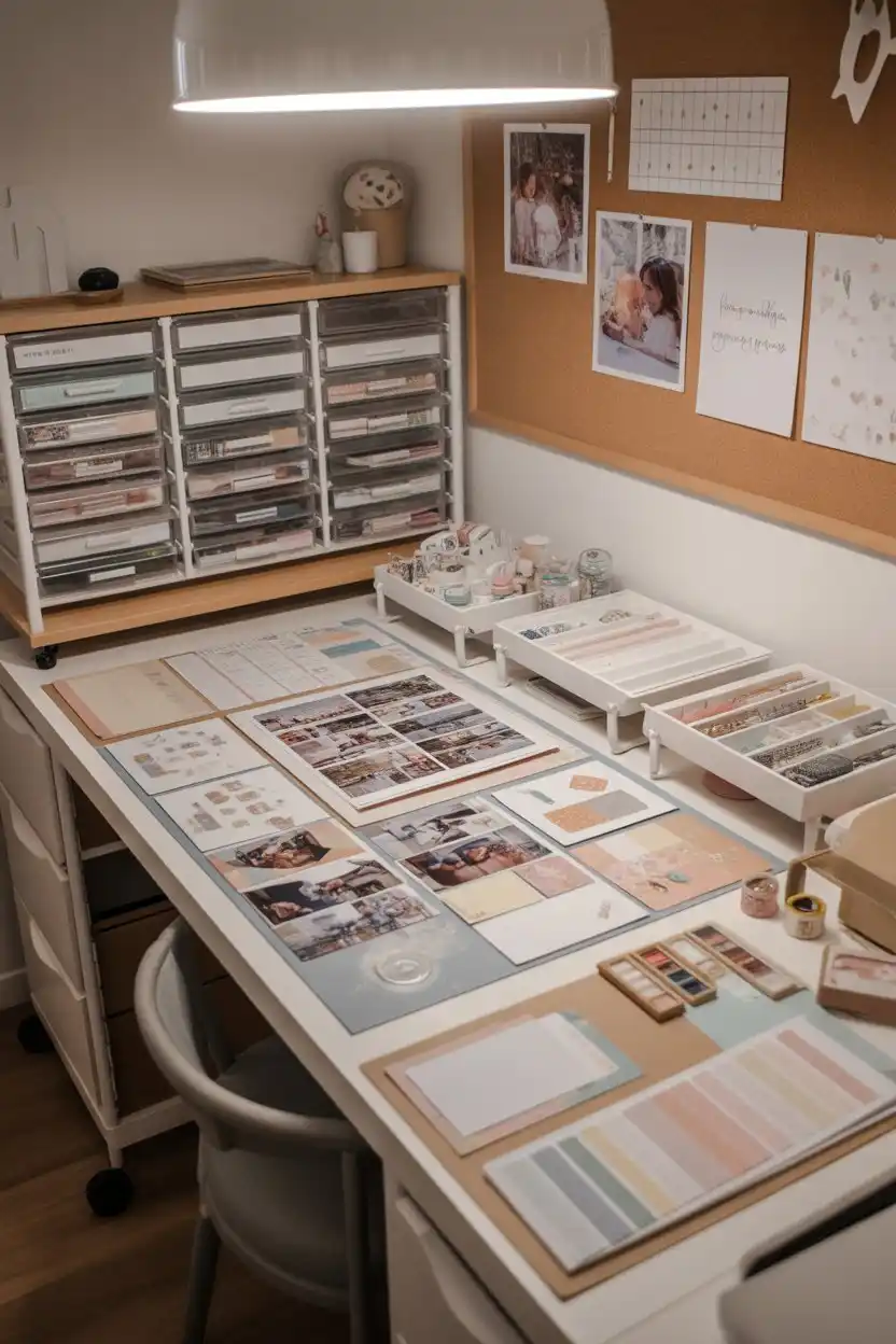 Scrapbooking and Memory-Keeping Table