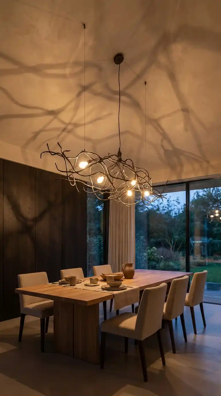 Sculptural Chandelier as Focal Point