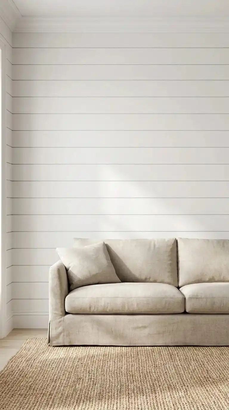 Shiplap Paired With Crown Molding